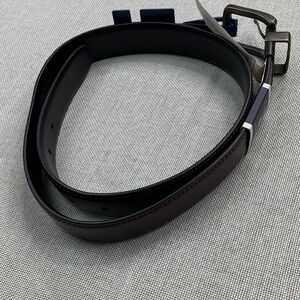 CLUBROOM Mens Brown Polyurethane Casual Belt S